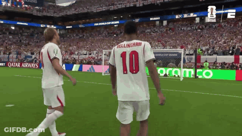 A Soccer Player With The Number 10 On Their Jersey GIF