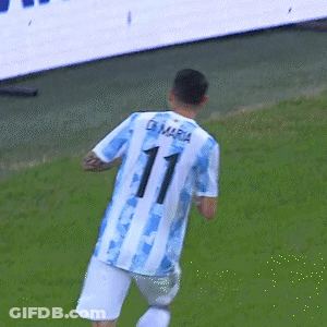 A Soccer Player With The Number 11 On The Back Of His Shirt GIF