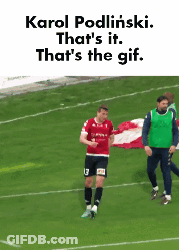 A Soccer Player With The Number 13 On His Shorts Is On A Field GIF