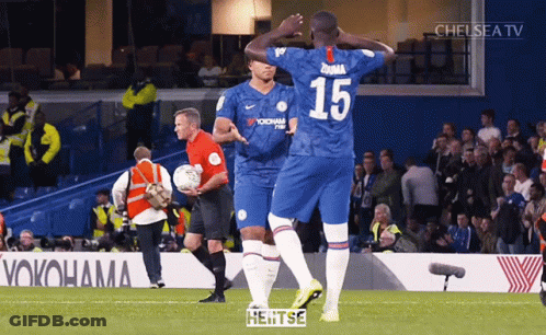 A Soccer Player With The Number 15 On The Back Of His Shirt GIF
