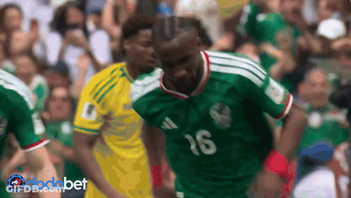 A Soccer Player With The Number 16 On His Shirt GIF