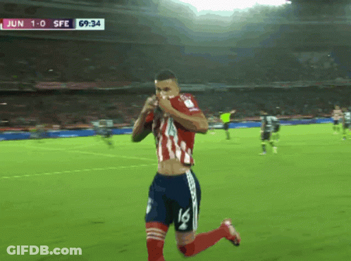 A Soccer Player With The Number 16 On His Shorts Is Running On The Field GIF