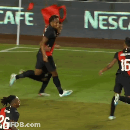 A Soccer Player With The Number 16 On The Back Of His Shirt GIF