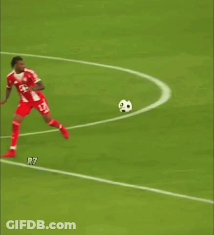 A Soccer Player With The Number 17 On His Jersey Is Kicking The Ball GIF