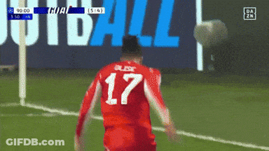 A Soccer Player With The Number 17 On The Back Of His Shirt GIF