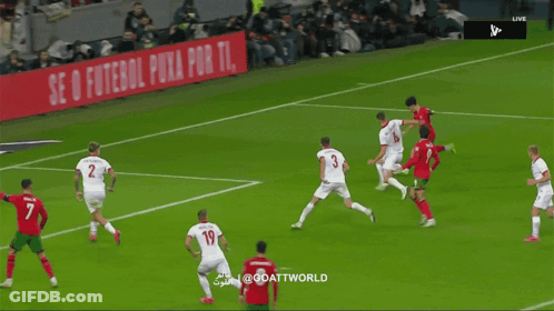 A Soccer Player With The Number 19 On His Jersey GIF