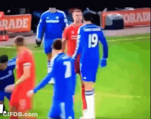 A Soccer Player With The Number 19 On The Back Of His Shirt GIF