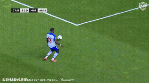 A Soccer Player With The Number 20 On His Jersey Celebrates GIF