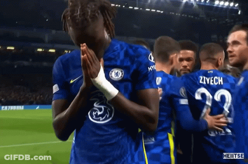 A Soccer Player With The Number 22 On His Jersey Is Praying GIF