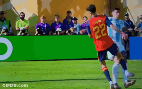 A Soccer Player With The Number 22 On His Shirt GIF