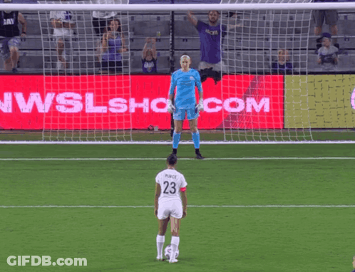 A Soccer Player With The Number 23 On Her Shirt GIF
