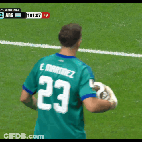 A Soccer Player With The Number 23 On The Back Of His Shirt GIF