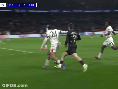 A Soccer Player With The Number 24 On His Shirt GIF