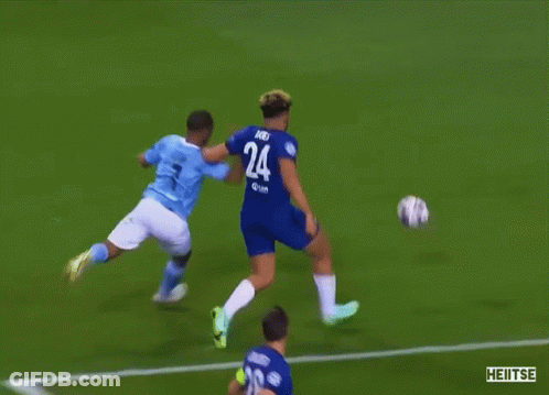 A Soccer Player With The Number 24 On The Back Of His Shirt GIF