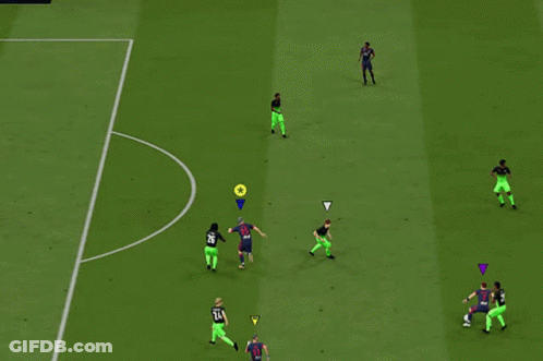 A Soccer Player With The Number 24 On Their Jersey Kicks The Ball GIF