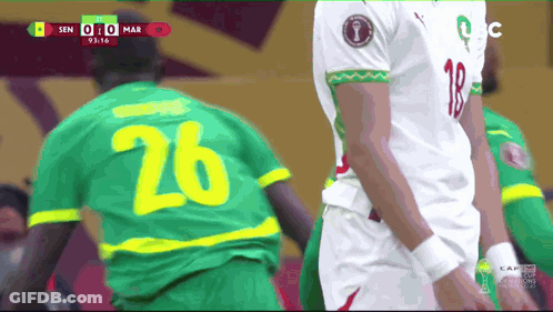 A Soccer Player With The Number 26 On His Shirt GIF