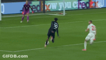 A Soccer Player With The Number 27 On The Back Of His Shirt GIF