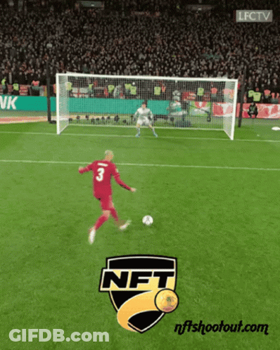 A Soccer Player With The Number 3 On His Jersey Kicking A Soccer Ball GIF