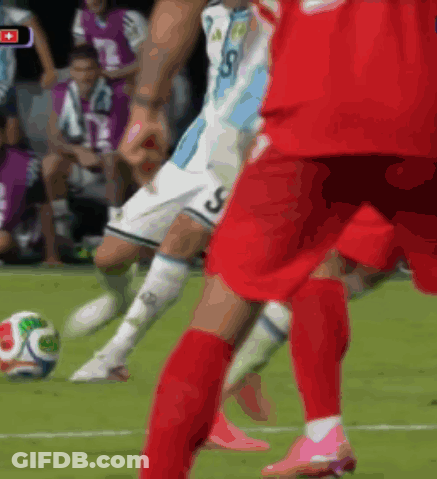 A Soccer Player With The Number 3 On His Jersey Kicks The Ball GIF