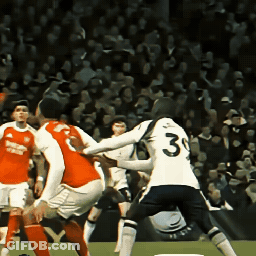 A Soccer Player With The Number 3 On Their Jersey GIF