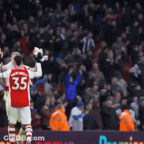 A Soccer Player With The Number 35 On Their Jersey GIF