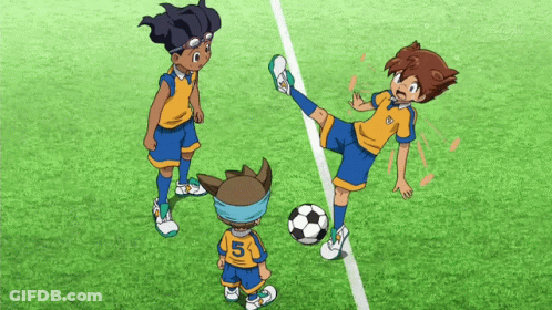 A Soccer Player With The Number 5 On His Jersey Kicking A Ball GIF