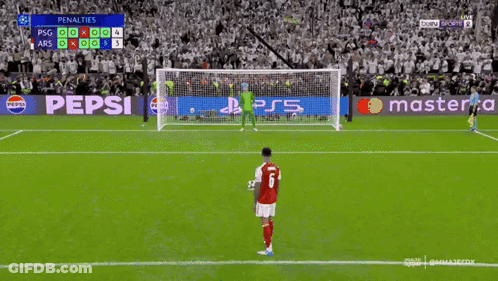 A Soccer Player With The Number 6 On His Jersey Stands On The Field GIF