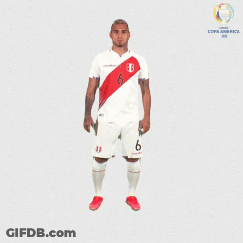 A Soccer Player With The Number 6 On His White Jersey GIF