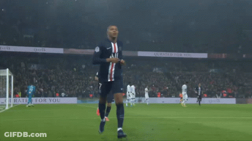 A Soccer Player With The Number 7 On His Jersey Celebrates A Goal GIF