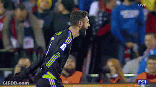 A Soccer Player With The Number 7 On His Jersey Is Celebrating GIF