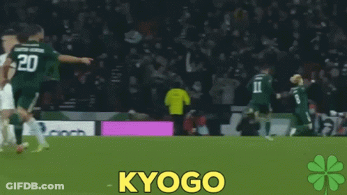 A Soccer Player With The Number 8 On His Jersey Is Celebrating GIF