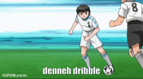 A Soccer Player With The Number 8 On His Jersey Is Kicking The Ball GIF