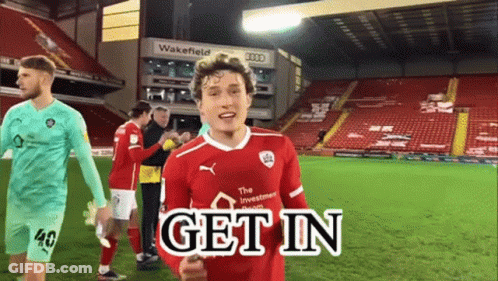 A Soccer Player With The Word Get In Written On His Jersey GIF