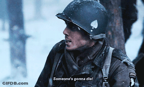 A Soldier Says Someone 'S Gonna Die In The Snow GIF