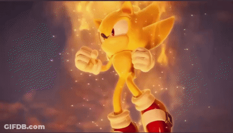 A Sonic The Hedgehog Is Surrounded By Flames GIF