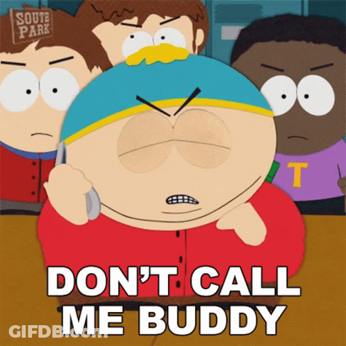 A South Park Cartoon Character Talking On A Cell Phone GIF