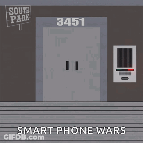 A South Park Poster That Says I Can 'T Believe It ! It 'S All A Scam Smart Phone Wars GIF