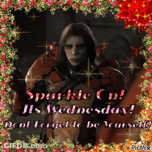 A Sparkle On Its Wednesday Greeting Card With A Soldier GIF