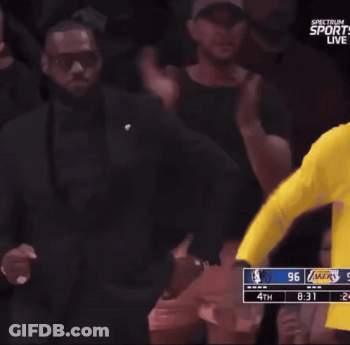 A Spectrum Sport Live Broadcast Of A Basketball Game Between The Lakers And The Warriors GIF