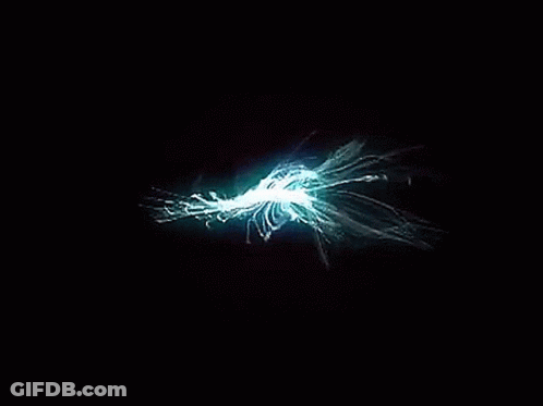 A Sphere With A Light Coming Out Of It Against A Black Background GIF