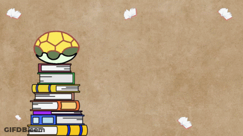 A Stack Of Books With A Soccer Ball And The Words International Special Libre GIF