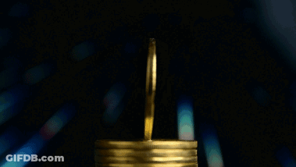 A Stack Of Gold Coins With The Words Btc Moneytalks 180K On The Bottom GIF