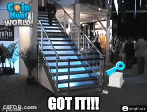 A Staircase With The Words Got It On The Bottom Of It GIF
