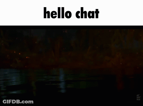 A Statue Of A Man In A Helmet With The Words Hello Chat Written Above It GIF