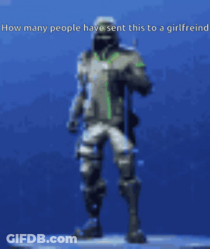 A Statue Of A Soldier With The Words How Many People Have Sent This To A Girlfriend Below Him GIF