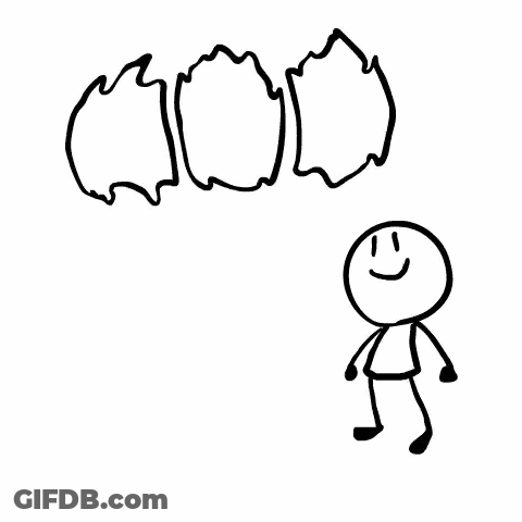 A Stick Figure Is Standing Under A Sign That Says +999 Aura GIF