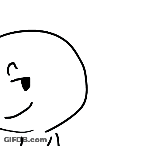 A Stick Figure Wearing Sunglasses Stands In Front Of An Infinity Symbol And Aura GIF