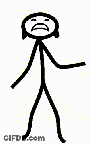 A Stick Figure With Tears Coming Out Of Its Eyes GIF