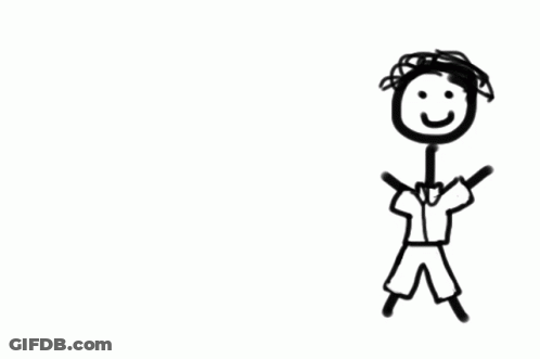 A Stick Figure With The Words " You Do Not Want To Be Bob " Written Below It GIF