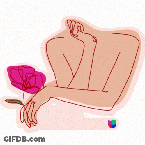 A Sticker For Feliz Dia De Las Madres Shows A Woman Holding A Flower GIF